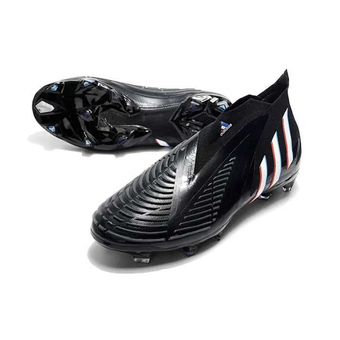 Adidas Predator Edge+ FG Edge of Darkness - Core Black Footwear White Vivid Red