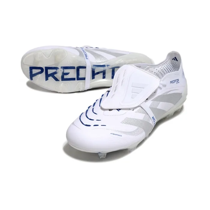 adidas Predator Elite Fold-over Tongue FG Polar Victory - Footwear White/Silver Metallic/Bright Royal