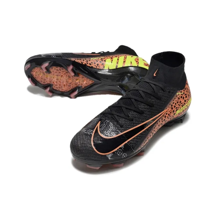 Nike Air Zoom Mercurial Superfly 10 Elite FG Safari - Black/Yellow