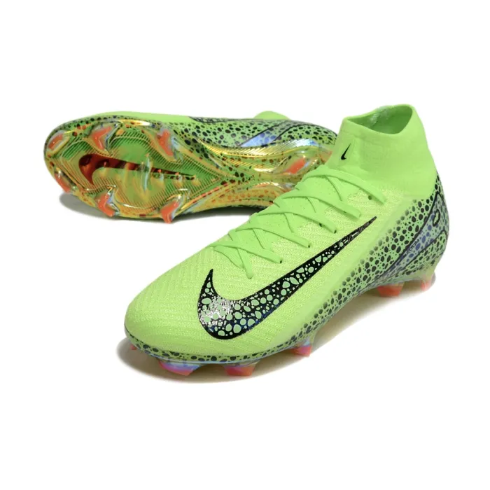 Nike Air Zoom Mercurial Superfly X Elite FG Safari - Green/Black