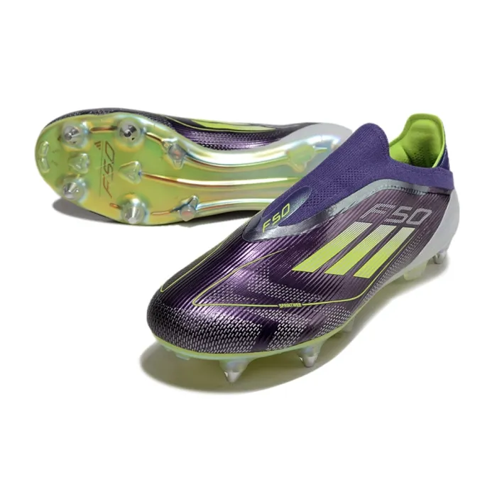 adidas F50 Elite Laceless SG Fast Reborn - Unity Purple/Footwear White/Lucid Lemon