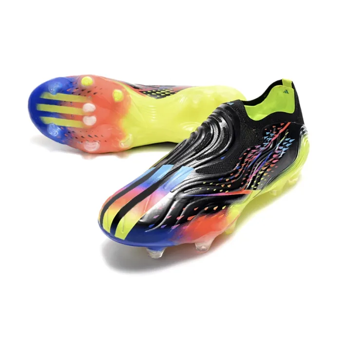 adidas Copa Sense + FG Al Rihla - Core Black/Bright Cyan/Solar Yellow