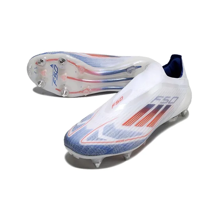 adidas F50 Elite Laceless SG - Ftwr White/Solar Red/Lucid Blue