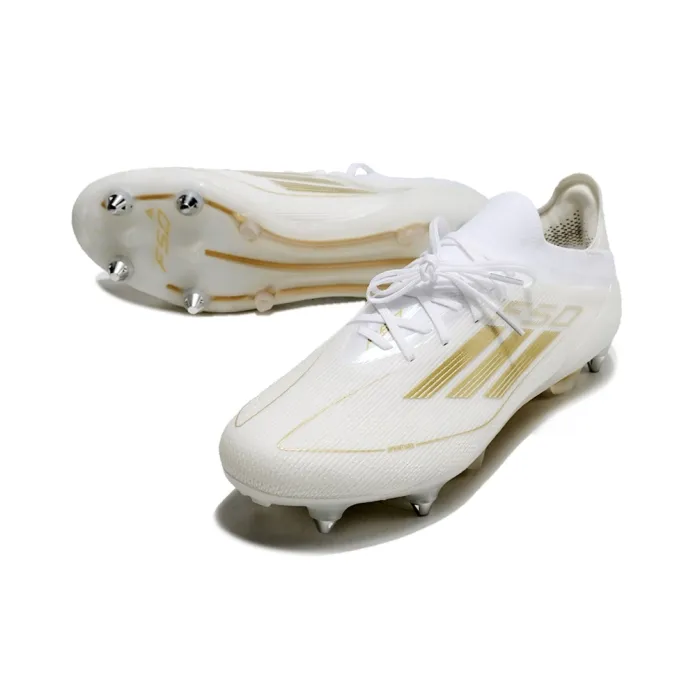 adidas F50 Elite Laces SG Day Spark - Footwear White/Gold Metallic/Footwear White