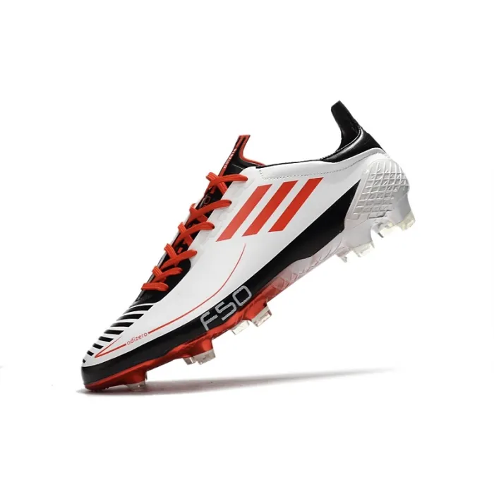 Adidas F50 Ghosted Adizero FG Cloud White Red Core Black