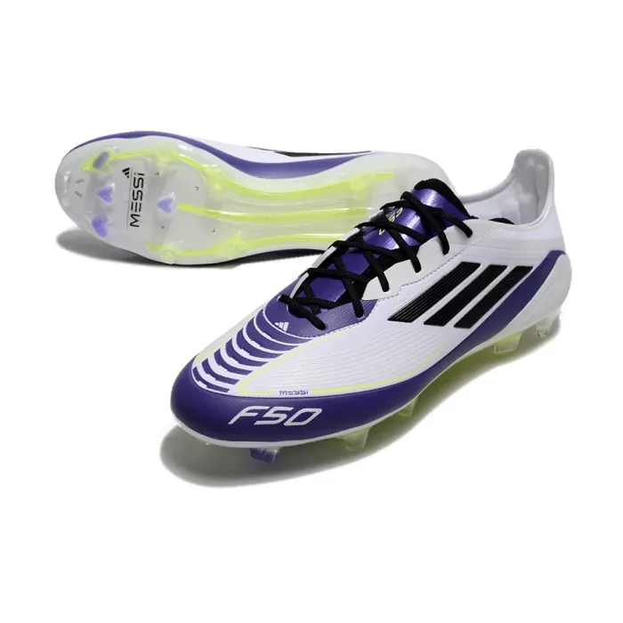 adidas F50 Messi Elite FG - White/Black/Purple