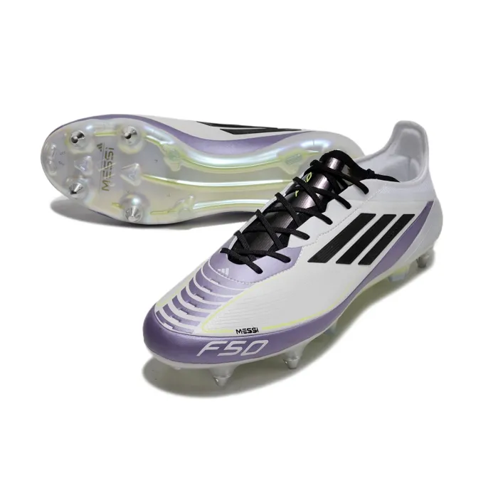 adidas F50 Messi Elite SG Triunfo Estelar - Footwear White/Core Black/Unity Purple
