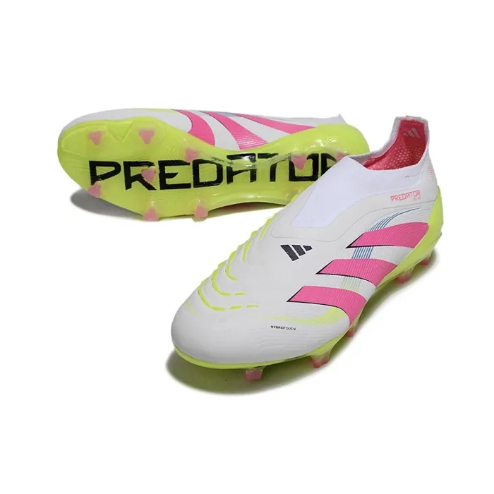 adidas Predator Elite Laceless FG Celestial Victory - White_Lucid Pink_Lucid Lemon