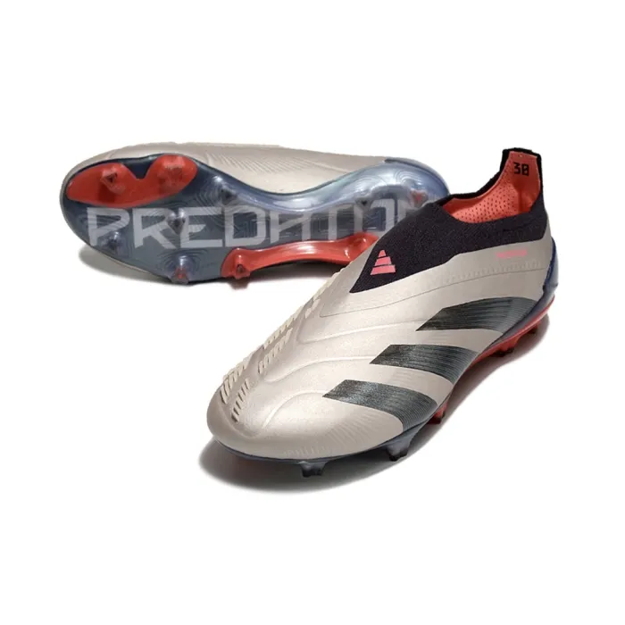 adidas Predator Elite Laceless FG Vivid Horizon - Platin Metallic/Aurora Black/Turbo