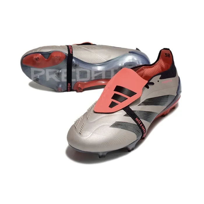 adidas Predator Elite Tongue FG Vivid Horizon - Platin Metallic/Aurora Black/Turbo