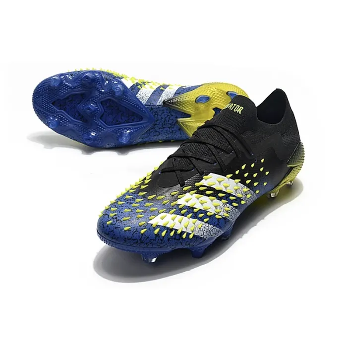 Adidas Predator Freak.1 Low FG Blue Core Black White Solar Yellow