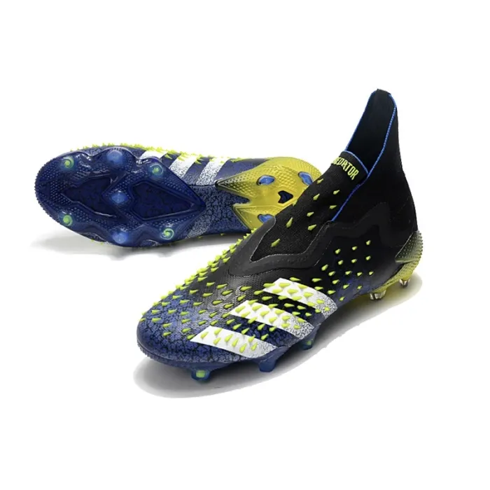 Adidas Predator Freak+ FG Black Team Royal Blue Solar Yellow White