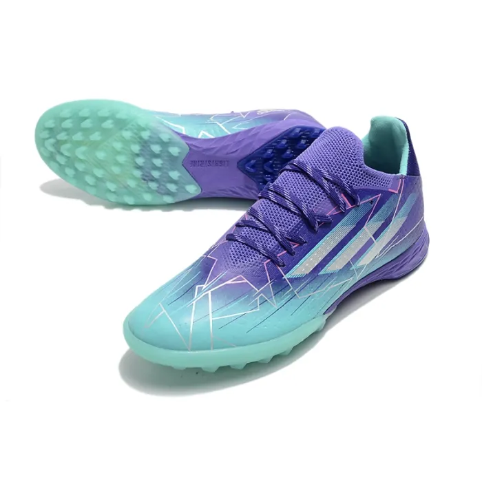 Adidas X Speedflow.1 TF Purple Rush Silver Metallic Mint Rush