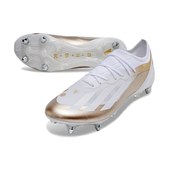 Adidas X Crazyfast .1 SG-Pro Messi El Ocho - White Gold
