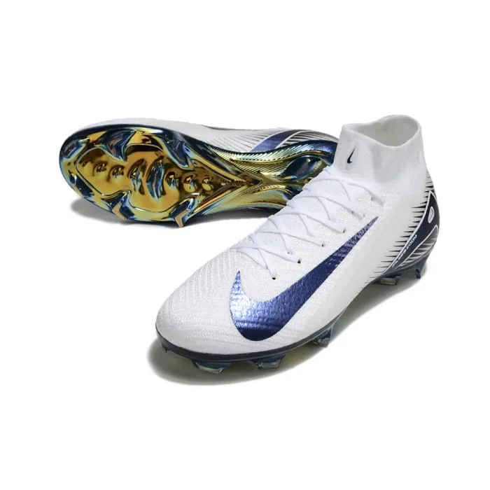 Nike Air Zoom Mercurial Superfly 10 Elite FG White Blue