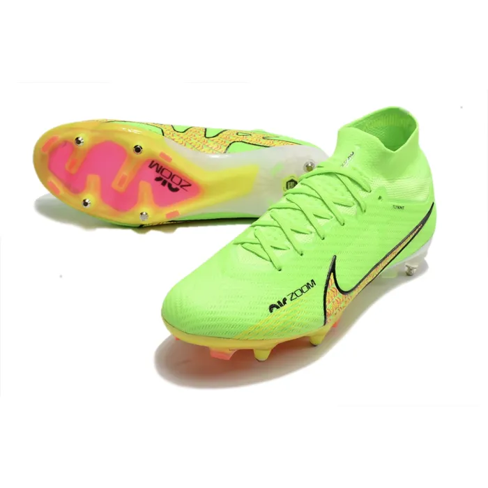 Nike Air Zoom Mercurial Superfly 9 Elite SG -Pro Green Yellow Black