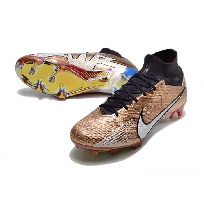 Nike Air Zoom Mercurial Superfly Elite 9 FG Gold Soccer Cleats - Metallic Gold