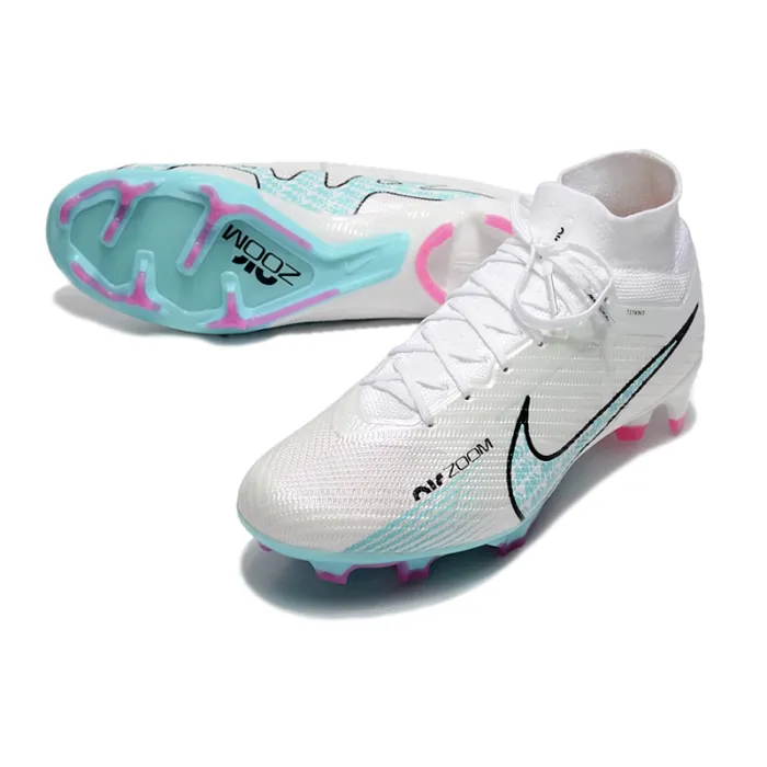 Nike Air Zoom Mercurial Superfly Elite 9 FG White Soccer Cleats