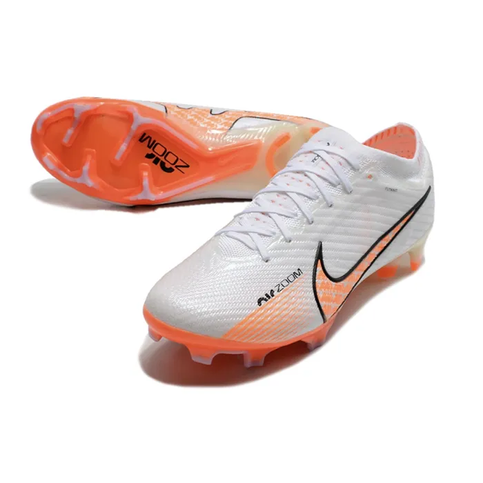 Nike Air Zoom Mercurial Vapor 15 Elite FG Soccer Cleats - White Orange