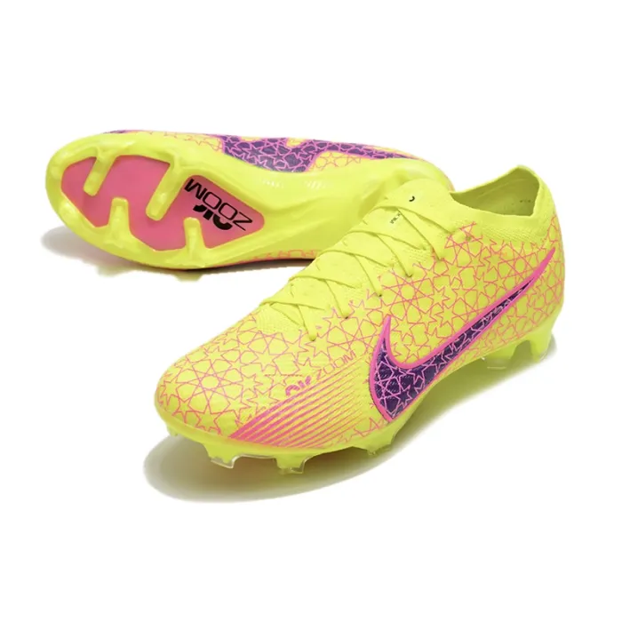 Nike Air Zoom Mercurial Vapor 15 Elite FG Yellow Pink