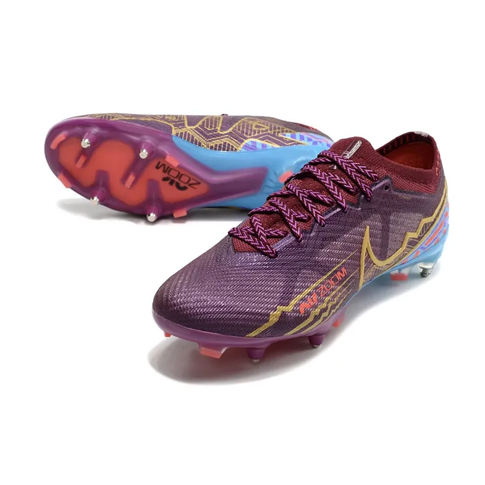 Nike Air Zoom Mercurial Vapor 15 Elite KM Edition SG-PRO Dark Beetroot Metallic Vivid Gold