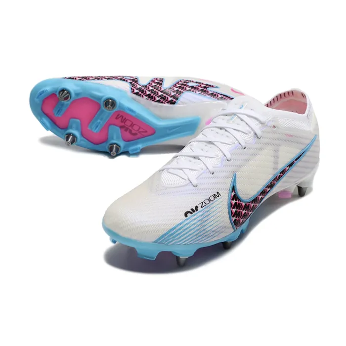 Nike Air Zoom Mercurial Vapor 15 Elite SG-PRO White Baltic Blue Pink BlastIndigo Haze