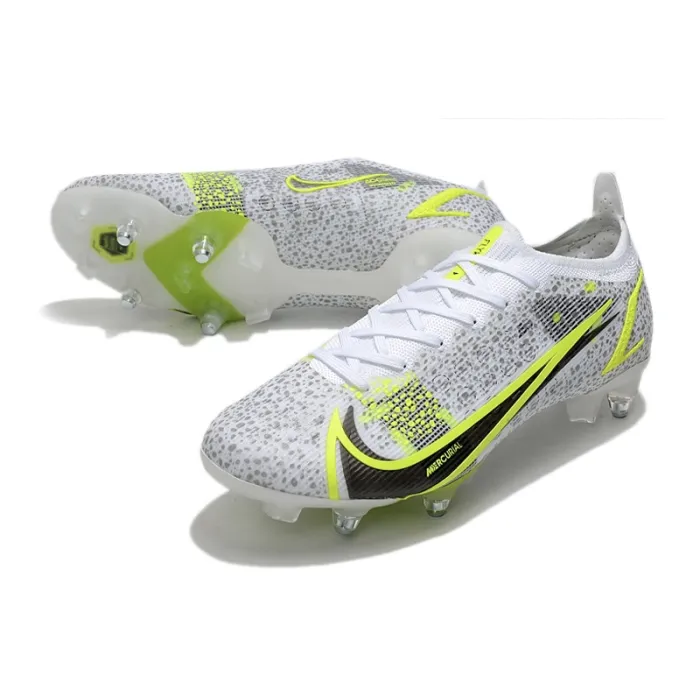 Nike Mercurial Vapor XIV Elite SG-PRO White Black Metallic Silver Volt