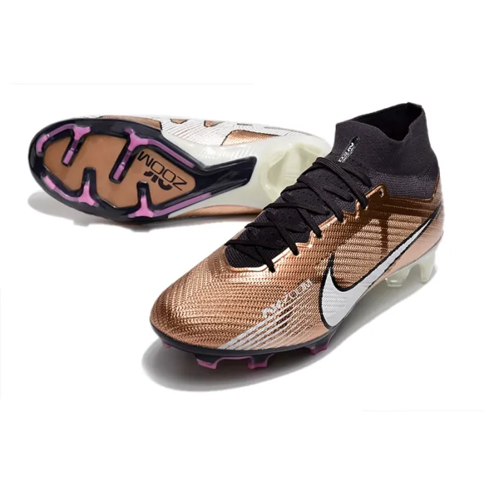 Nike Zoom Mercurial Superfly 9 Elite FG Metallic Copper White Black Pink Blast