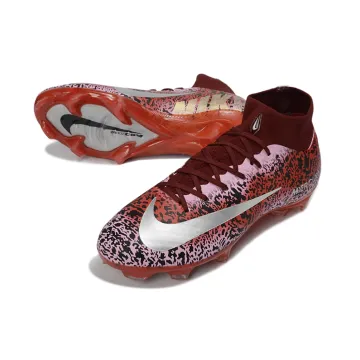 Nike Air Zoom Mercurial Superfly 10 Elite FG Safari Red Silver