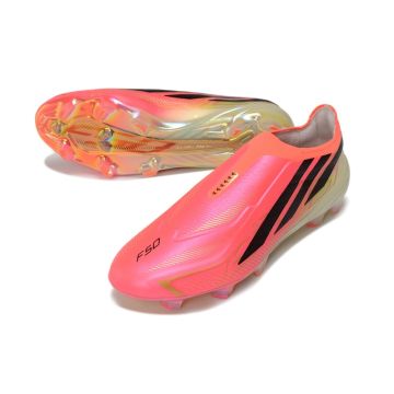adidas F50 Hyperfast Elite Laceless FG 2026 World Cup Road to Glory Pack Solar Turbo Core Black Gold Metallic