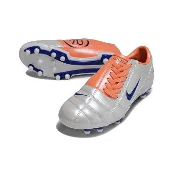 Nike T90 Air Zoom III FG Silver Blue Orange