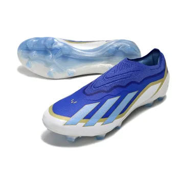 Adidas X CrazyFast.1 Laceless FG - Bright Royal White Gold